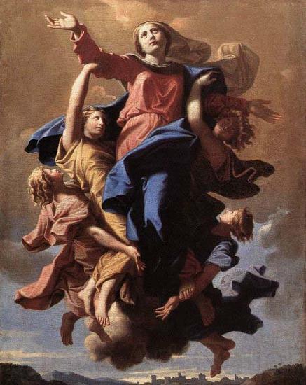POUSSIN, Nicolas The Assumption of the Virgin Germany oil painting art